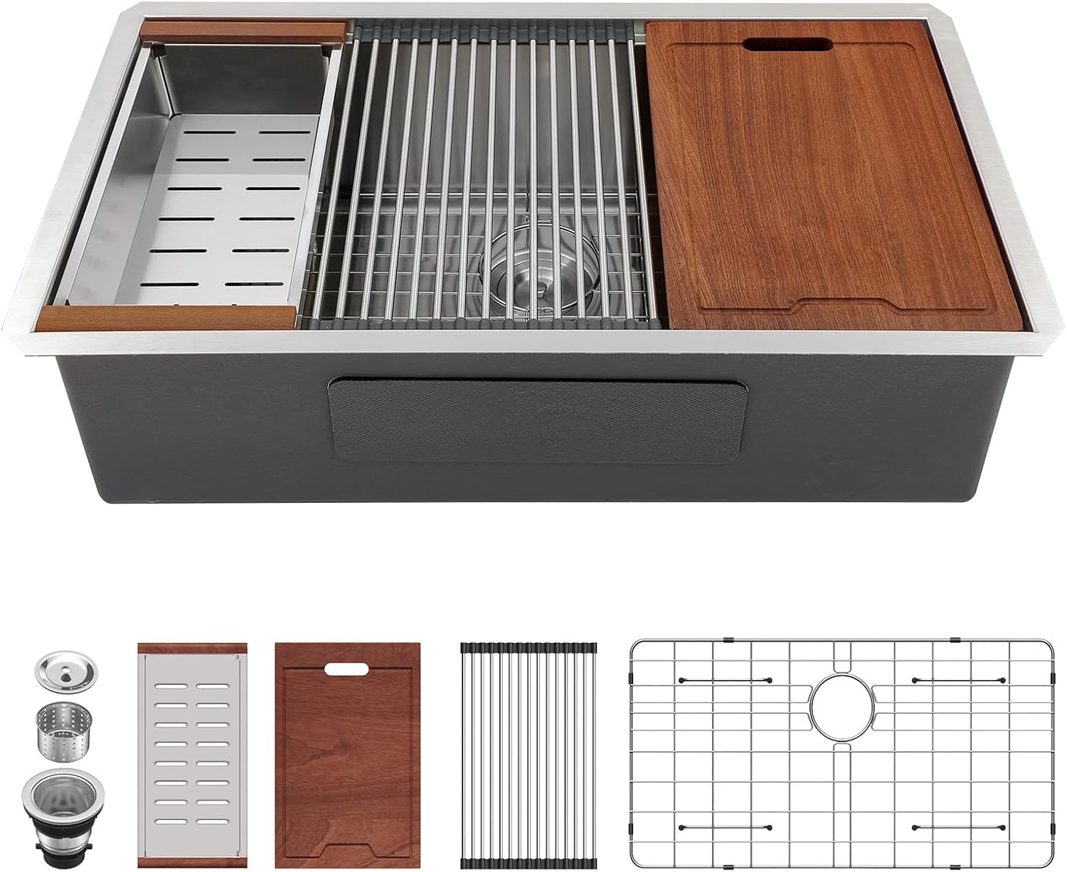 Stainless Steel Undermount Kitchen Sink 30 - Évier de cuisine sous plan de