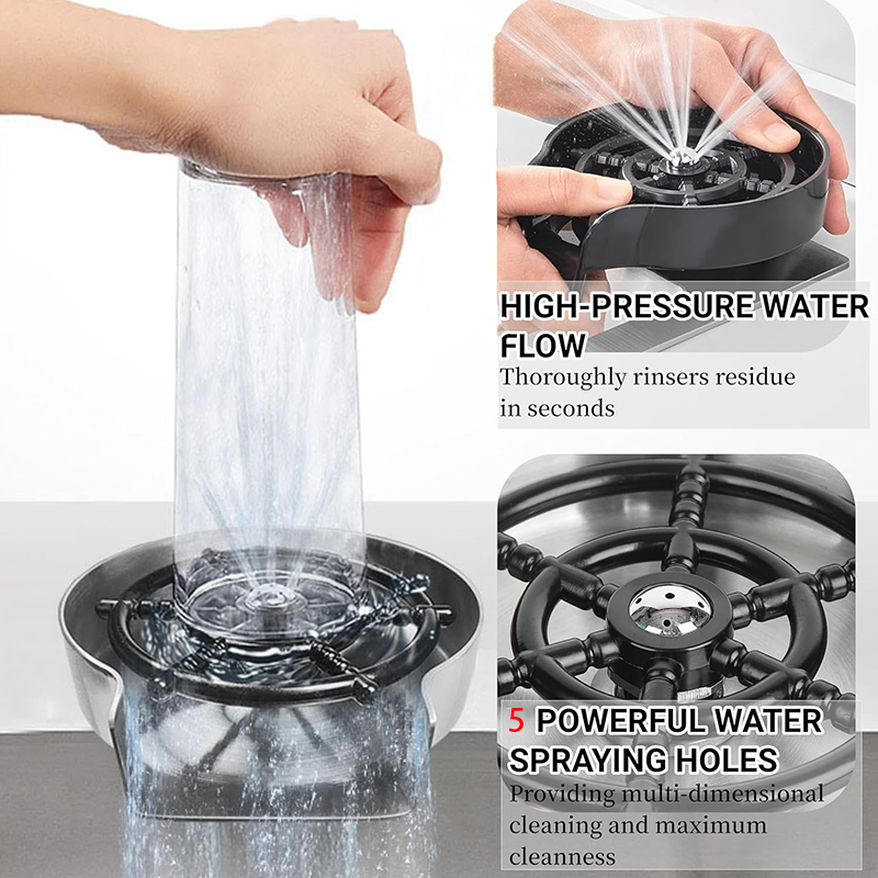 Glass Rinser For Kitchen Sink Metal - Rince-verre de robinet à haute pression,
