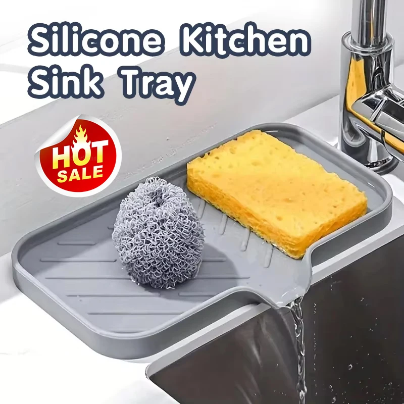 Automatic Soap Dispenser Kitchen Sink - Tapis en silicone pour robinet, plateau