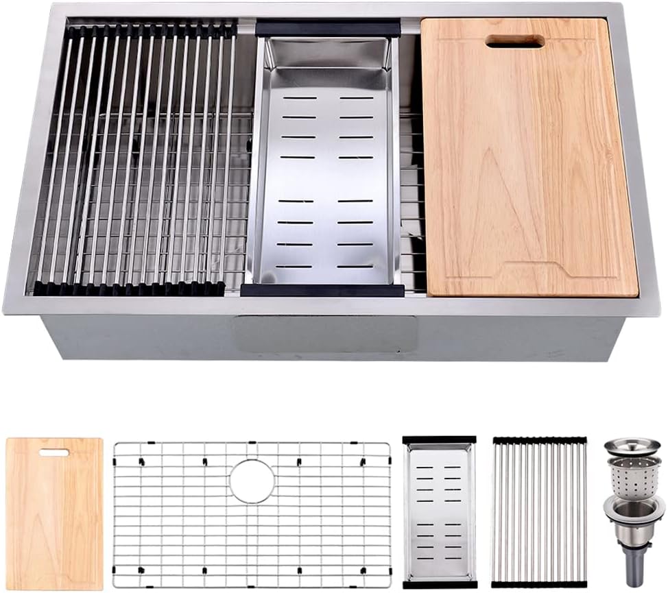 Stainless Steel Undermount Kitchen Sink 30 - Évier de cuisine sous plan de