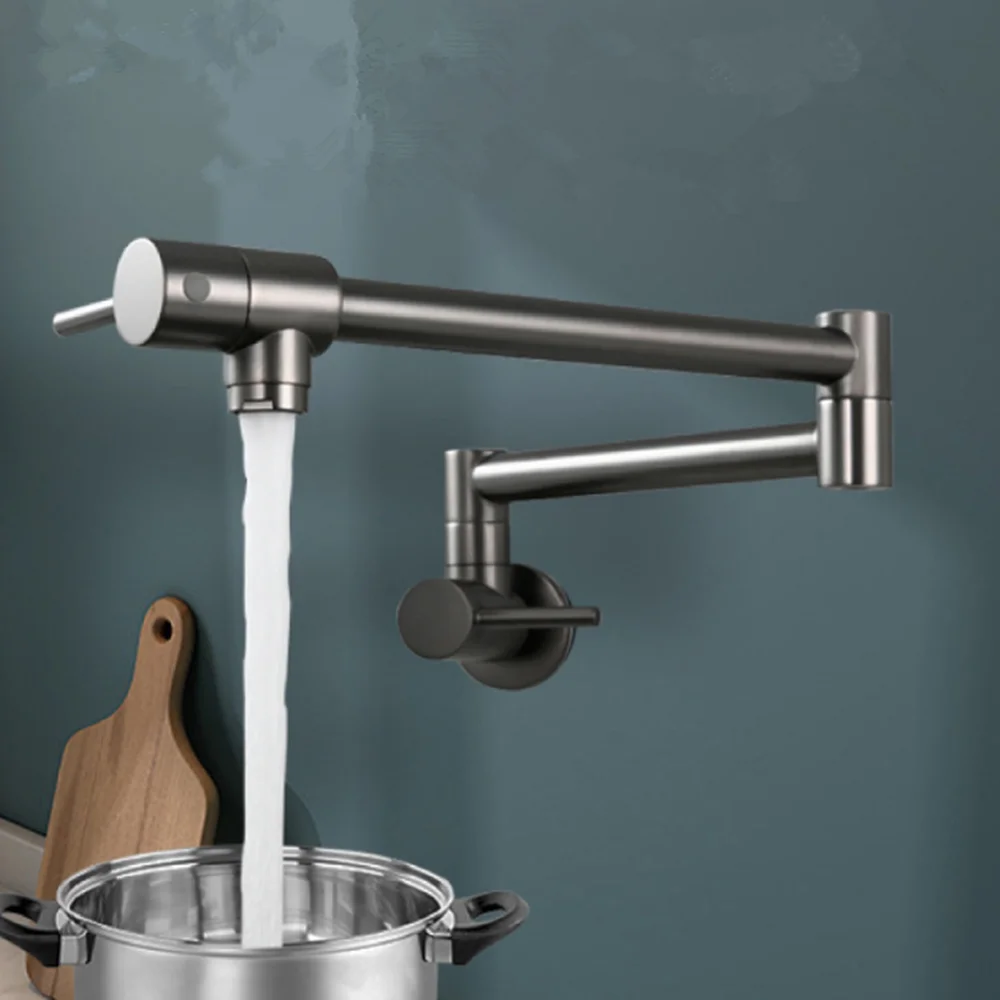 Pot Filler Faucet Wall Mount Folding - Robinet de remplissage d'eau froide en