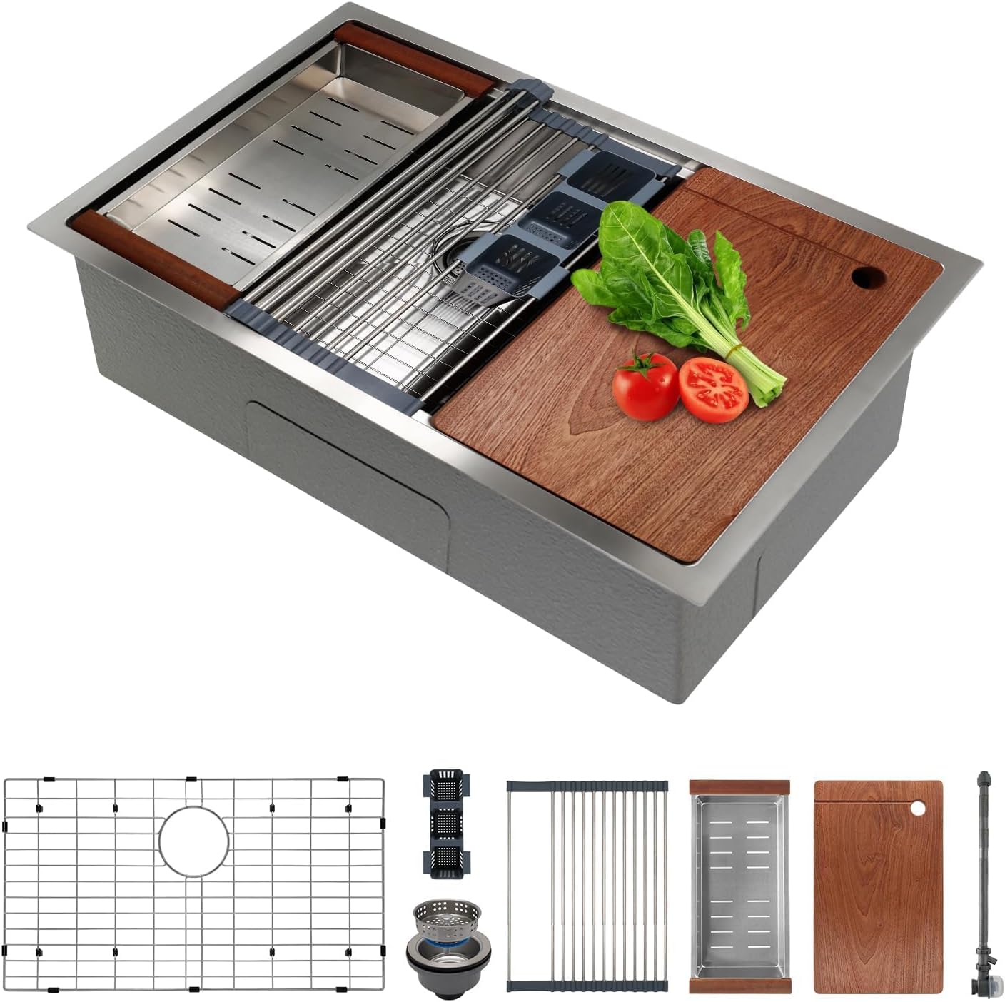 Stainless Steel Undermount Kitchen Sink 30 - Évier de cuisine sous plan de