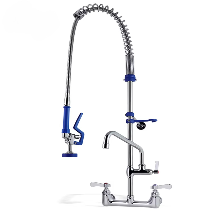 Commercial Pre Rinse Kitchen Faucet Wall - Robinet d'unité de pré-rinçage mural, fabricants