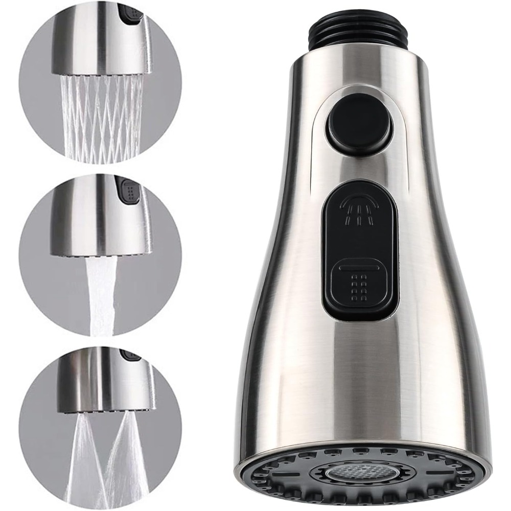 Tête de pulvérisation de rempl - Pull Down Spray Kitchen Faucet Brushed Nickel avis et prix