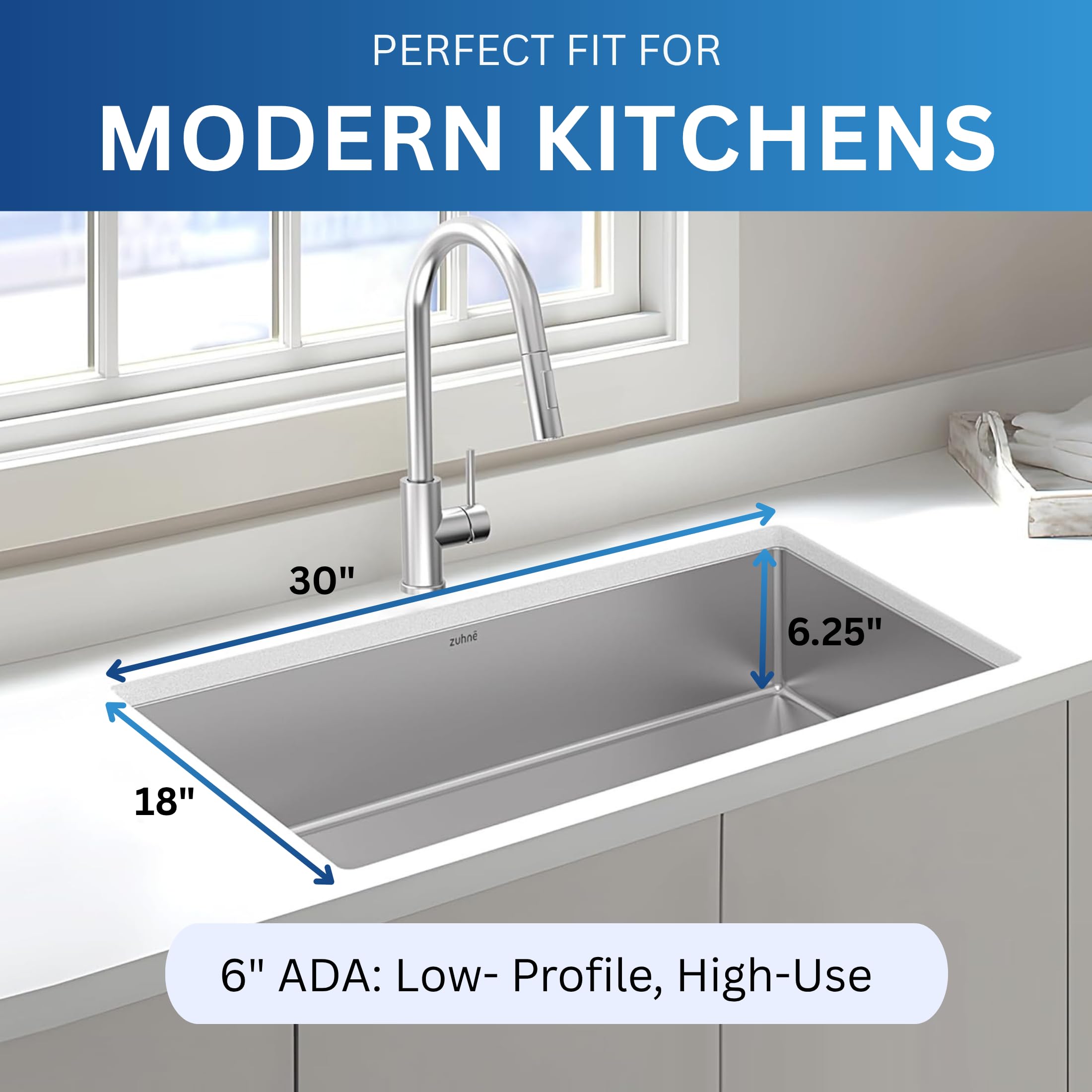 Évier de cuisine à encastrer Z - Stainless Steel Undermount Kitchen Sink 30 avis et prix