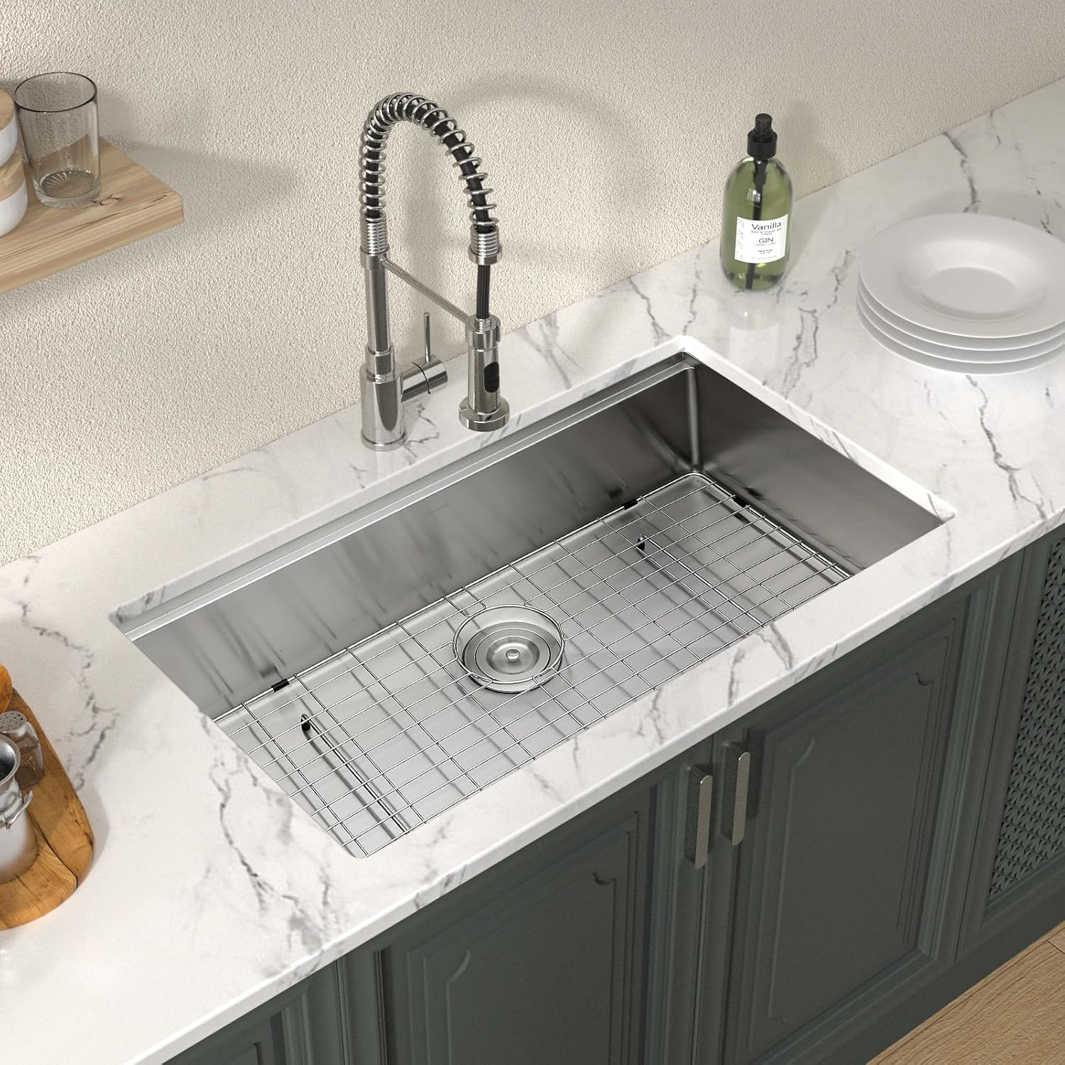 Évier de cuisine sous plan de  - Stainless Steel Undermount Kitchen Sink 30 avis et prix