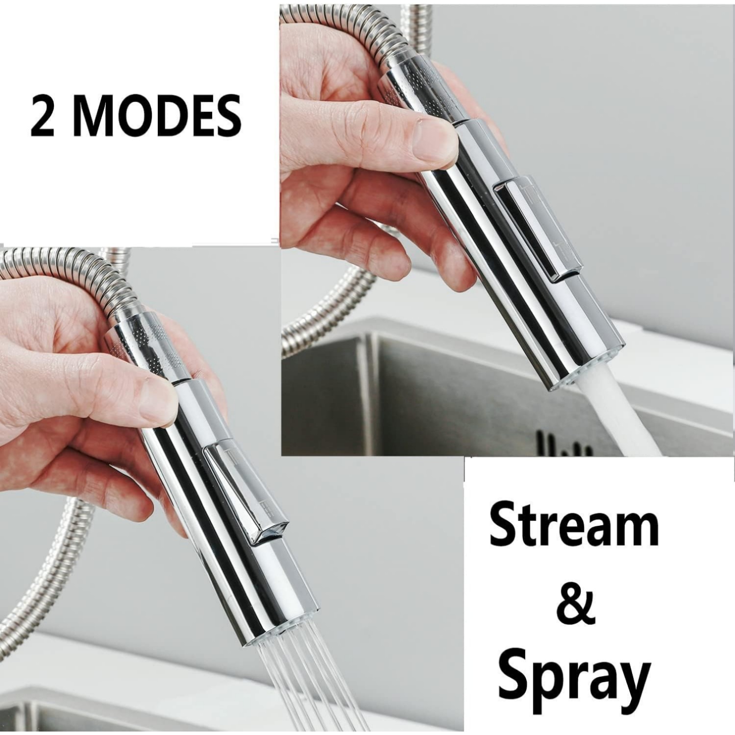 Tête de remplacement pour robi - Pull Down Spray Kitchen Faucet Brushed Nickel avis et prix
