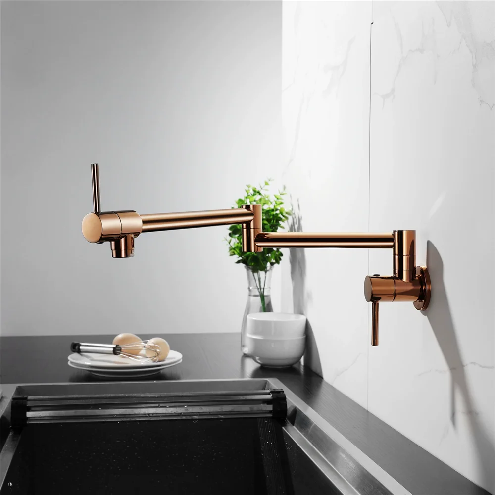 Robinet de remplissage d'eau f - Pot Filler Faucet Wall Mount Folding avis et prix