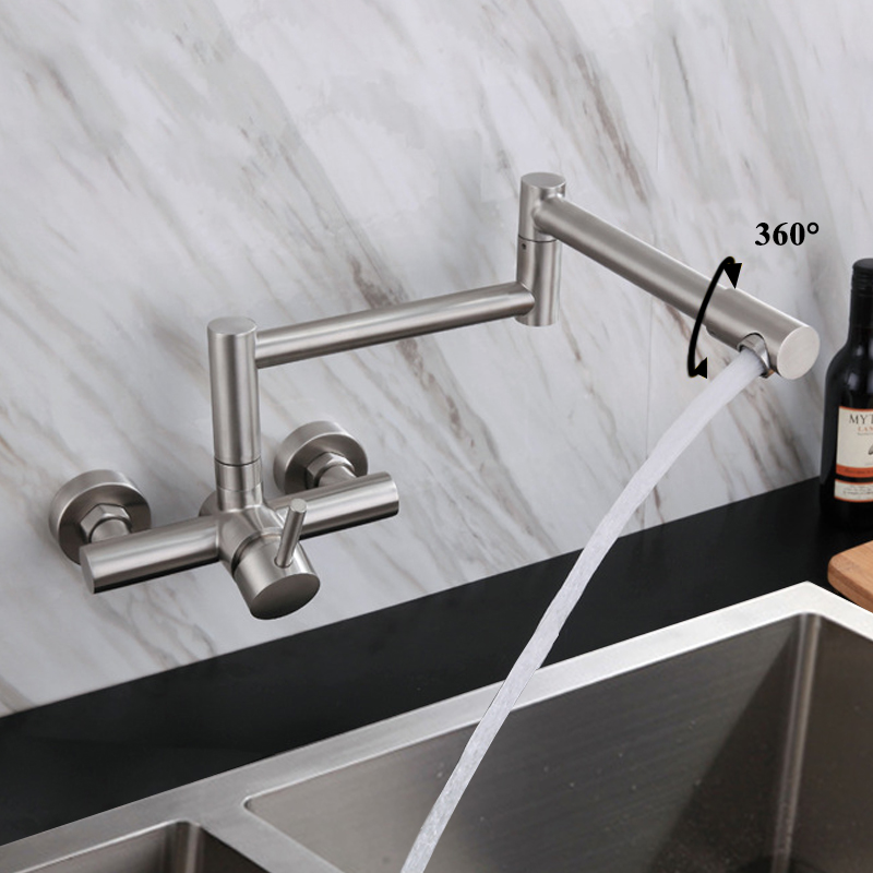 Robinet de cuisine pliable à m - Pot Filler Faucet Wall Mount Folding avis et prix