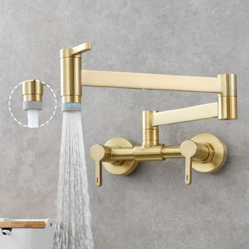 Robinet de cuisine mural pliab - Pot Filler Faucet Wall Mount Folding avis et prix