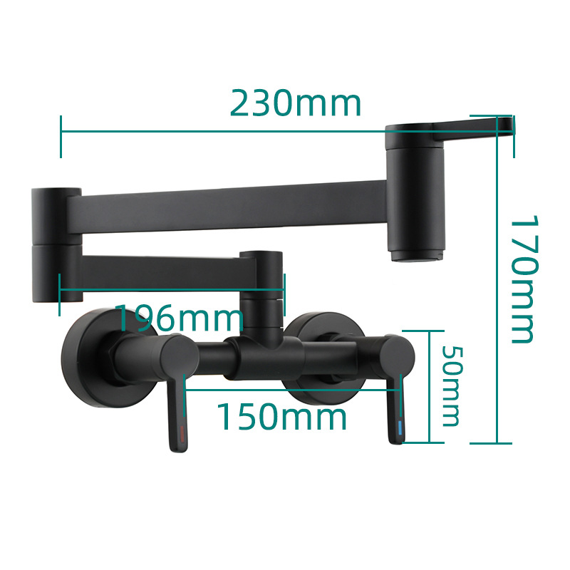 Robinet de cuisine mural pliab - Pot Filler Faucet Wall Mount Folding avis et prix