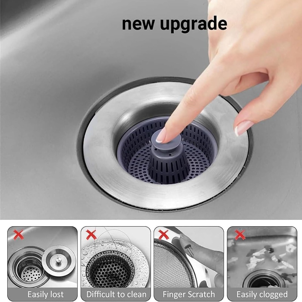 Facile à nettoyer, filtre 3 en - Kitchen Sink Drain Strainer Basket avis et prix