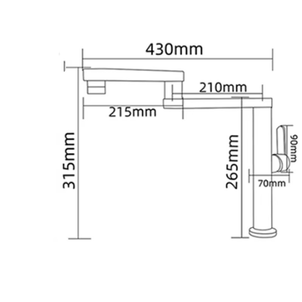 Robinet de cuisine noir doré b - Pot Filler Faucet Wall Mount Folding avis et prix