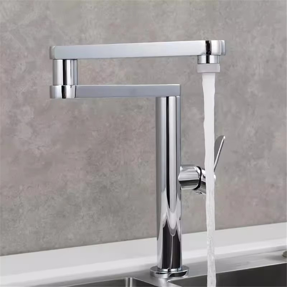 Robinet de cuisine noir doré b - Pot Filler Faucet Wall Mount Folding avis et prix