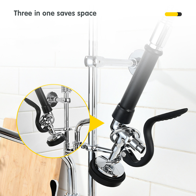 Robinet de cuisine SINLAKU en  - Commercial Pre Rinse Kitchen Faucet Wall avis et prix