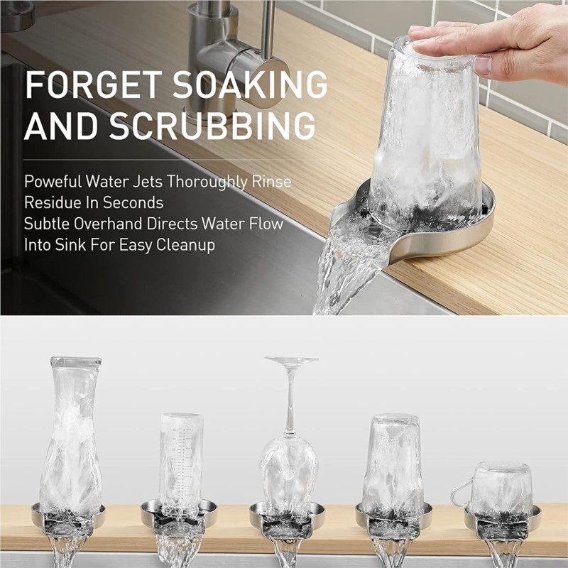 Lave-bouteille en acier inoxyd - Glass Rinser For Kitchen Sink Metal avis et prix