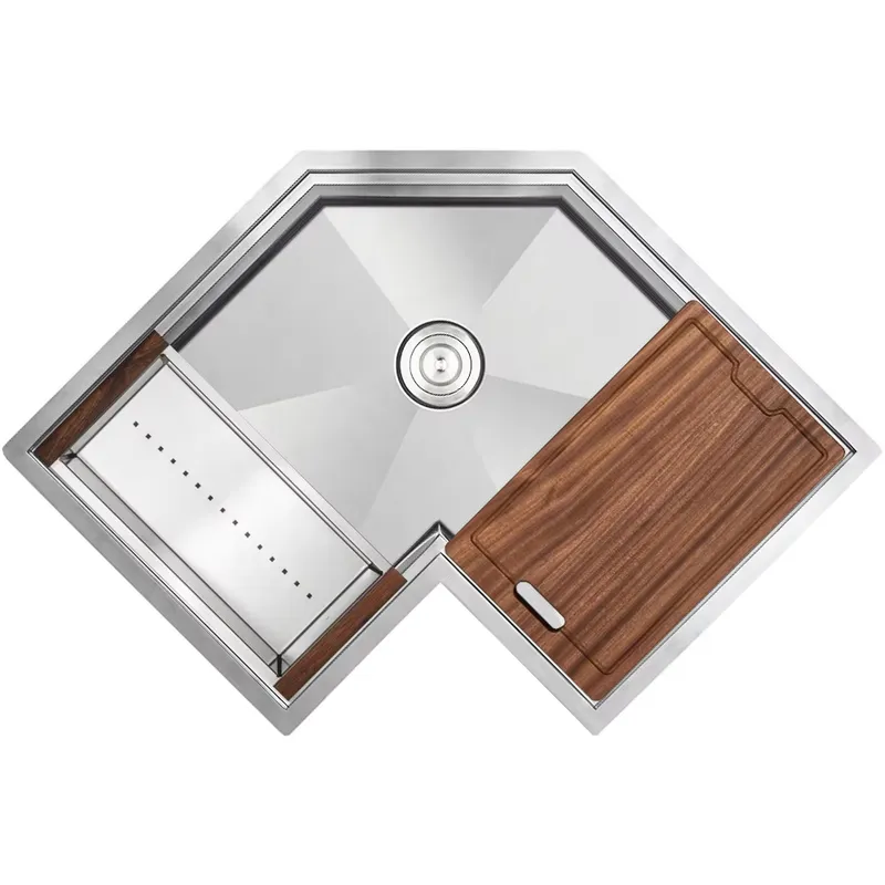 Évier de cuisine d'angle en ac - Stainless Steel Undermount Kitchen Sink 30 avis et prix