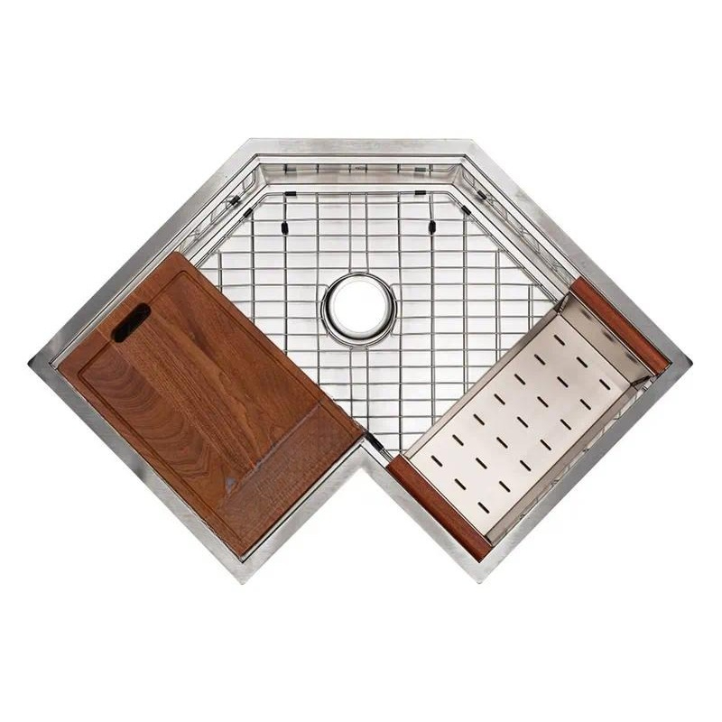 Évier de cuisine d'angle en ac - Stainless Steel Undermount Kitchen Sink 30 avis et prix