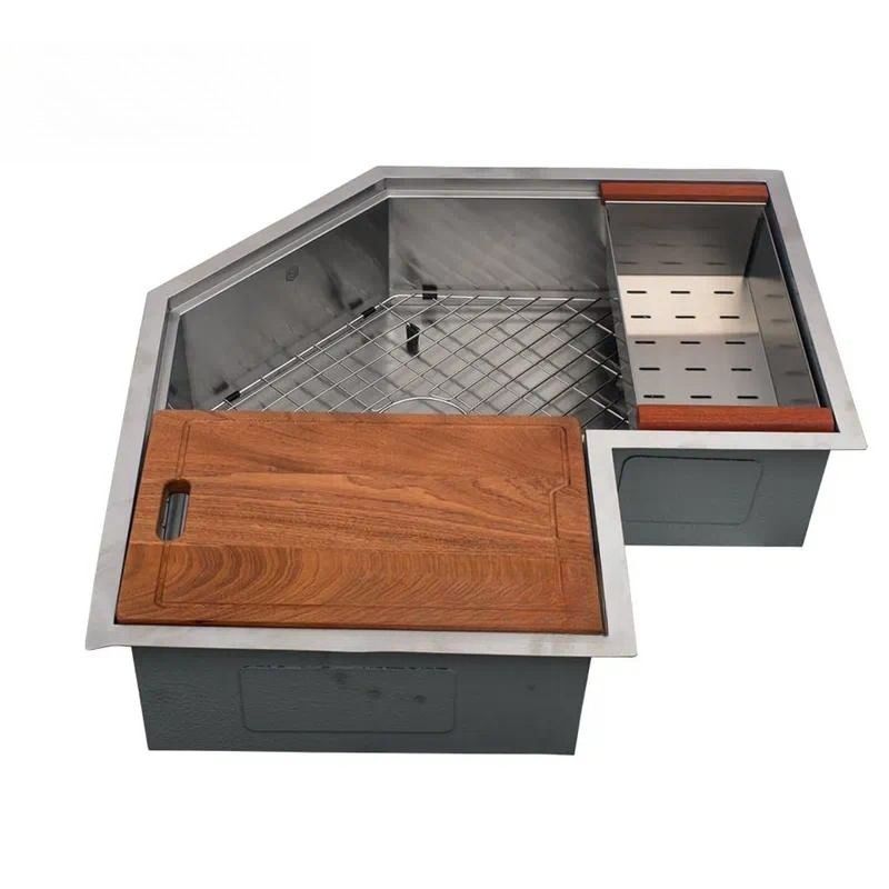 Évier de cuisine d'angle en ac - Stainless Steel Undermount Kitchen Sink 30 avis et prix