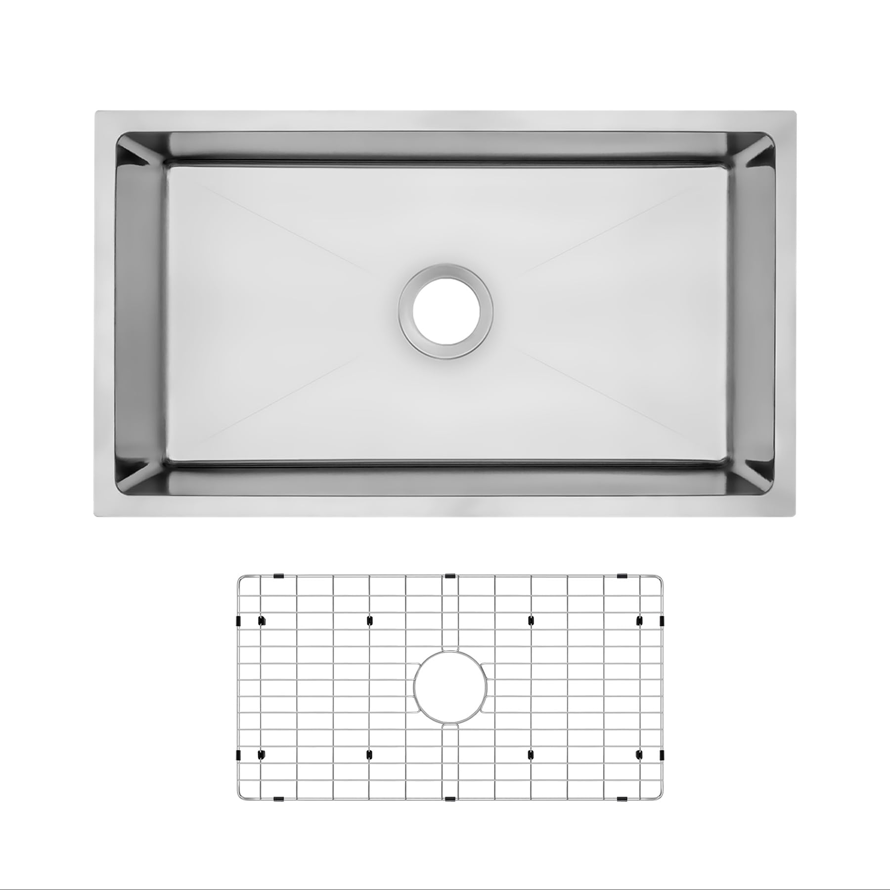 30 pouces Évier de cuisine rec - Stainless Steel Undermount Kitchen Sink 30 avis et prix
