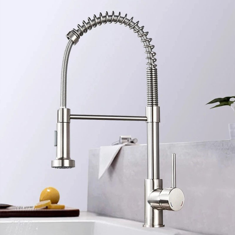 Robinet d'évier de cuisine en  - Matte Black Kitchen Sink Faucet Spring avis et prix