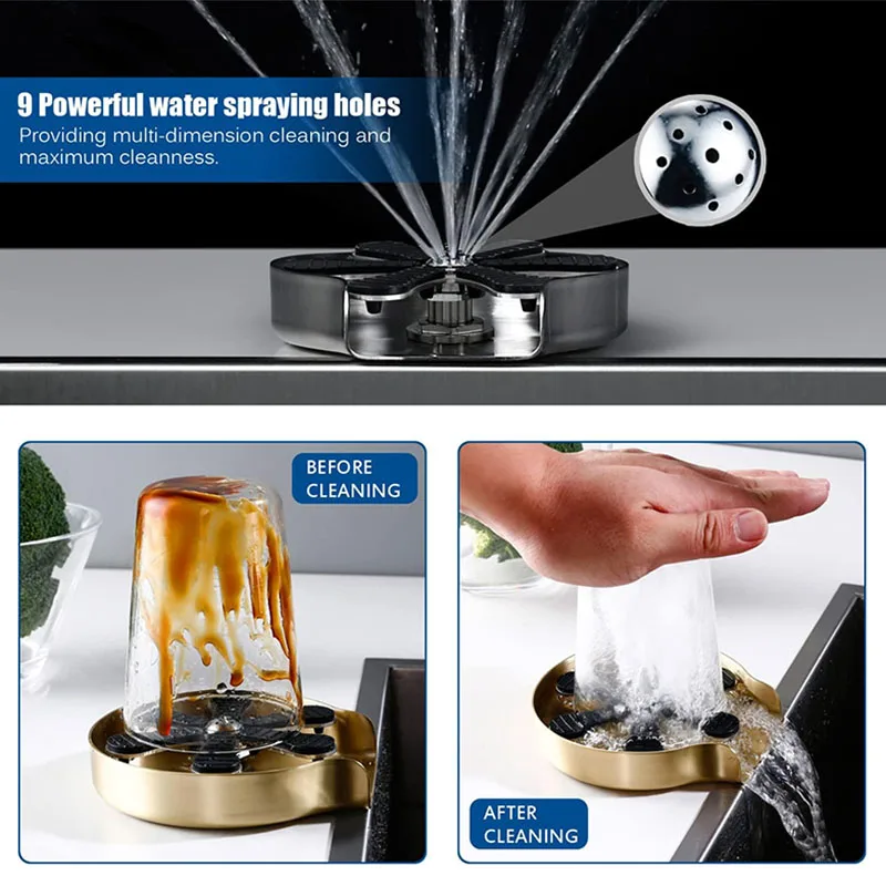 Rinceuse en verre en acier ino - Glass Rinser For Kitchen Sink Metal avis et prix