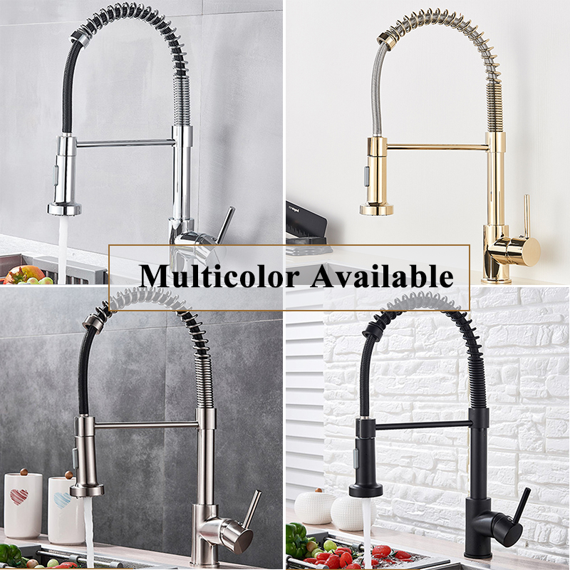 Robinet de cuisine à ressort e - Pull Down Spray Kitchen Faucet Brushed Nickel avis et prix