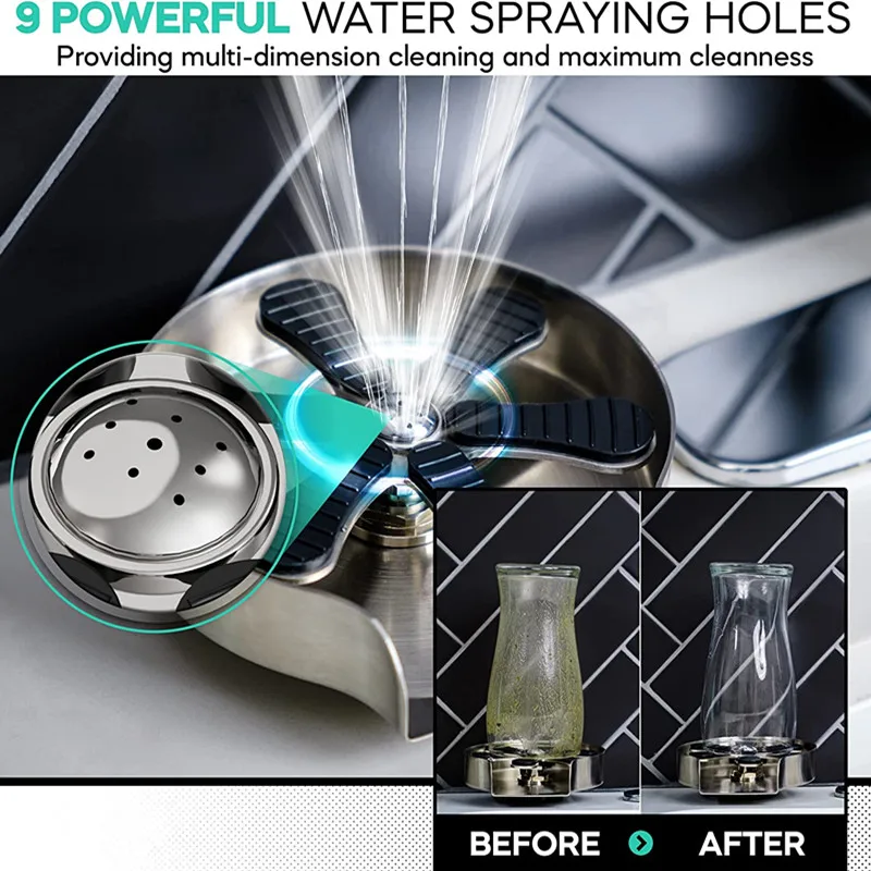 Lave-verres automatique à haut - Glass Rinser For Kitchen Sink Metal avis et prix