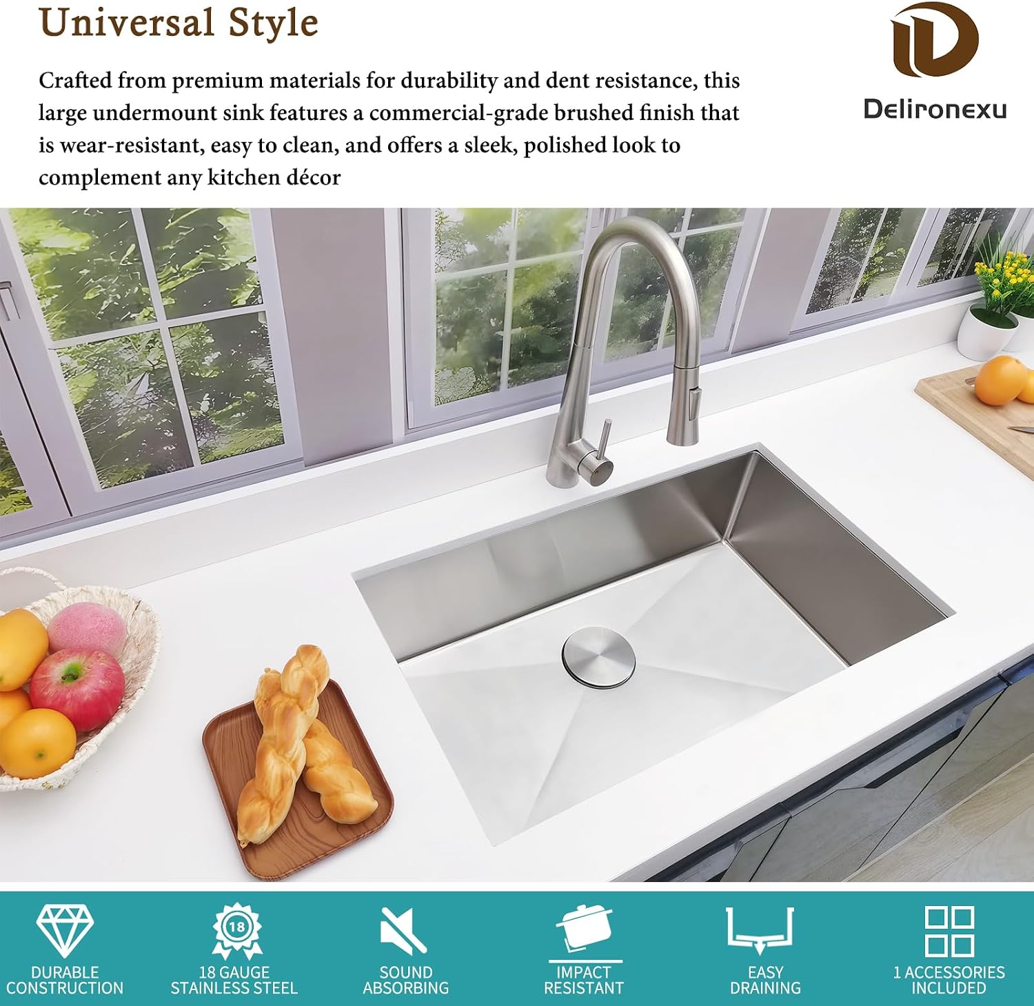 Évier de cuisine sous plan de  - Stainless Steel Undermount Kitchen Sink 30 avis et prix