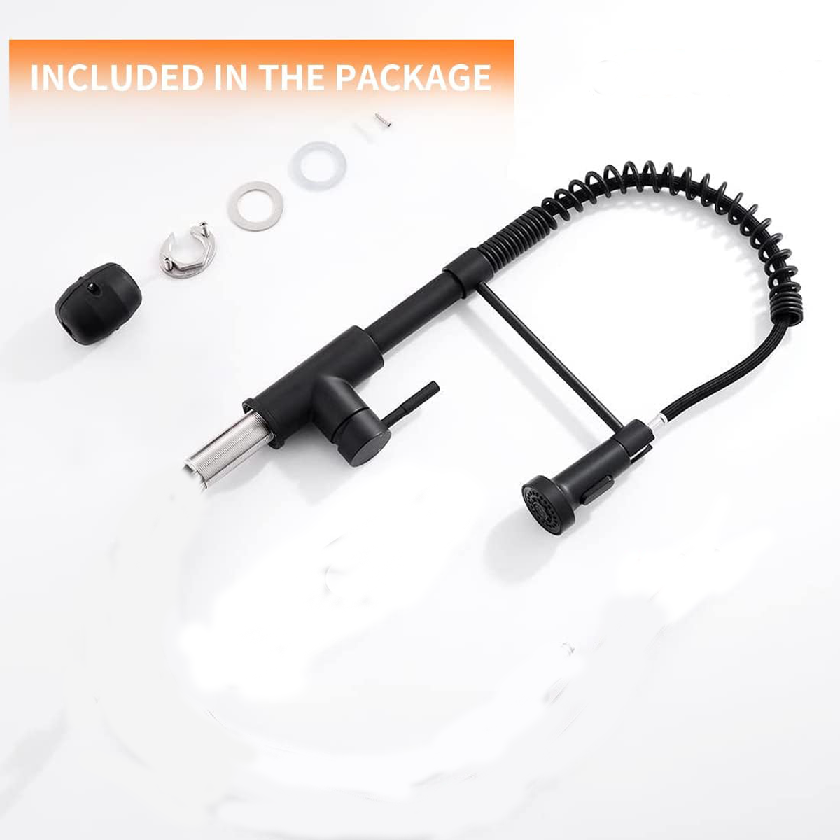 Robinet de cuisine en laiton a - Matte Black Kitchen Sink Faucet Spring avis et prix