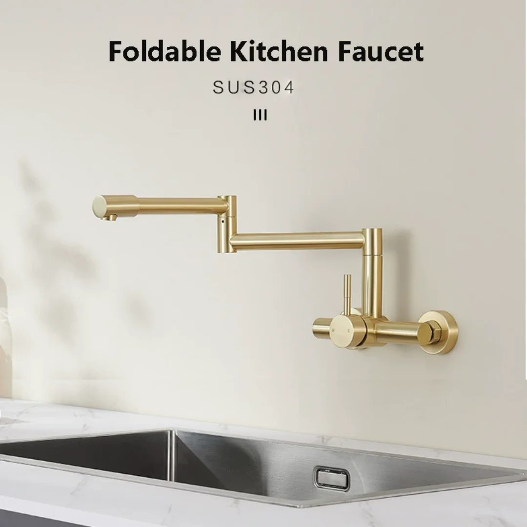 Robinet de remplissage de pot  - Pot Filler Faucet Wall Mount Folding avis et prix
