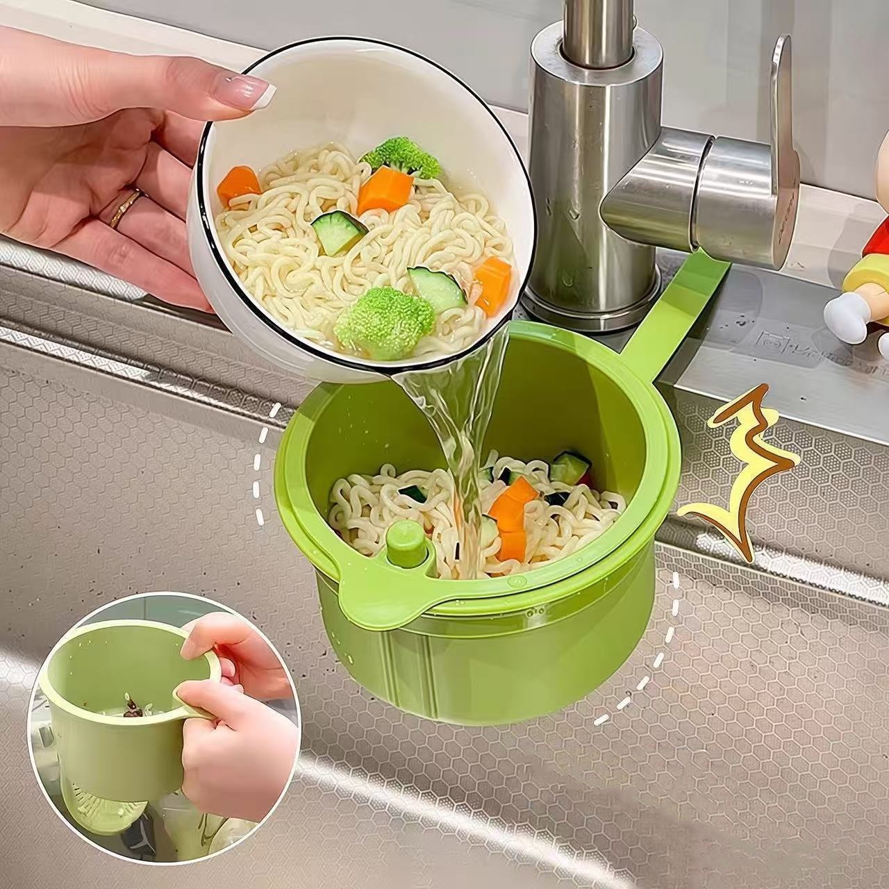 1 pièce : Panier de vidange à  - Kitchen Sink Drain Strainer Basket avis et prix